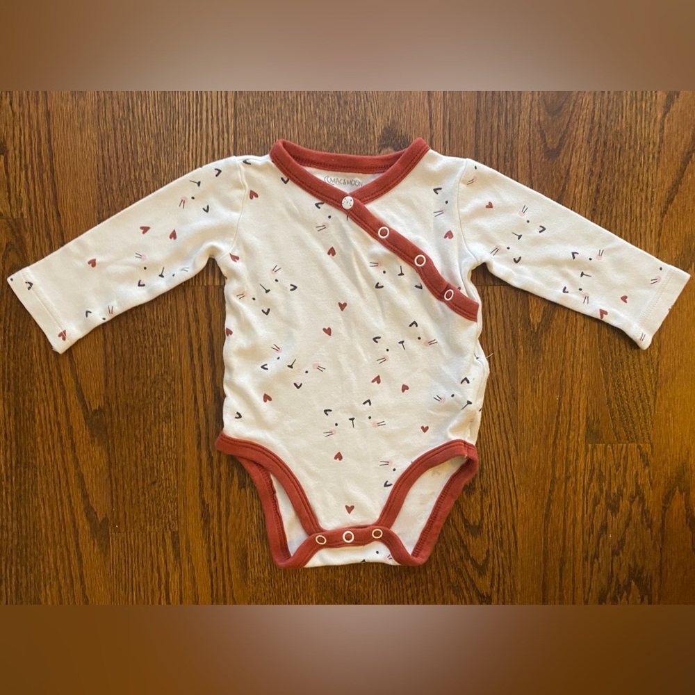 Mac & Moon Kitty Print Body Suit